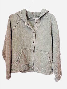 Jane and Delancey sun faded effect hooded jacket